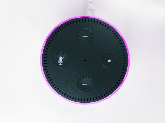 what does purple flashing light mean on alexa