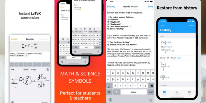 how to type squared on iphone