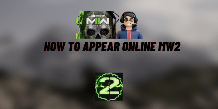 how to appear online mw2
