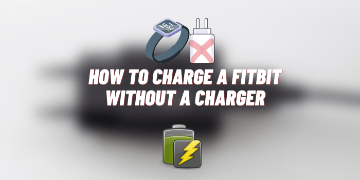 How to Charge a Fitbit without a Charger