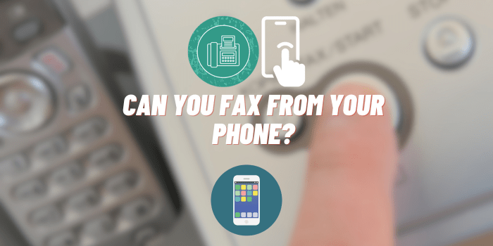 can you fax from your phone