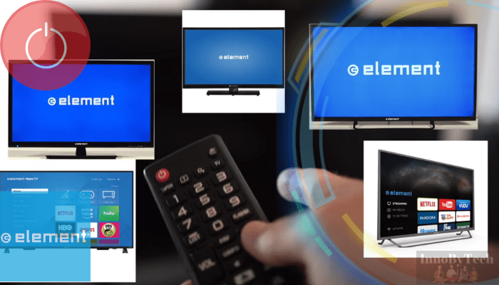 how to reset element tv with black screen